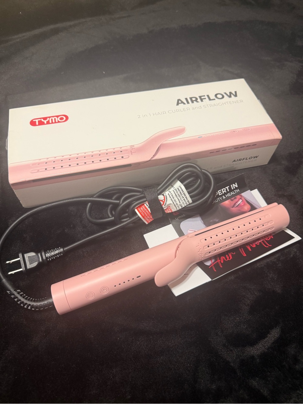 Tymo Airflow 2-in-1 Hair Curler & Straightener - Pink
